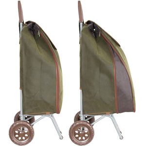 Grand chariot à provisions pliable à <span class=keywords><strong>2</strong></span> roues avec sac extensible - Product Image 3