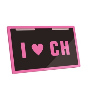 Plaques <span class=keywords><strong>d</strong></span>'<span class=keywords><strong>immatriculation</strong></span> britanniques personnalisées sur mesure, lettres 3D en gel acrylique, finition brillante, couleur personnalisée, ajustement universel - Product Image 2