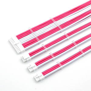 Angitu Colors Computadora elegible 24pin <span class=keywords><strong>MB</strong></span>, ATX (4 + 4)8pin CPU Dual 6 + 2pin PCIE PSU Kit de cable de extensión - Product Image 5