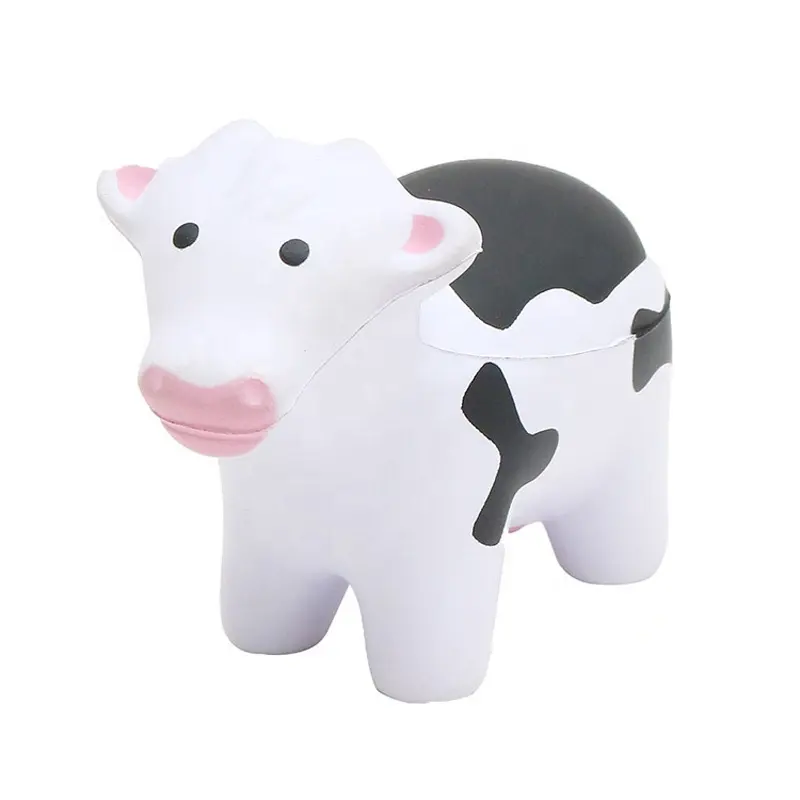 カスタム卸売アンチストレス牛PuフォームボールPUストレス牛救済玩具