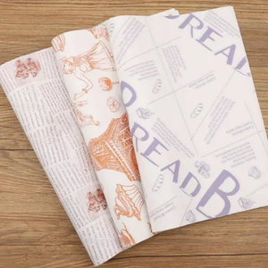 Impression de logo personnalisée, papier alimentaire écologique résistant à la graisse, biodégradable, pour hamburgers, sandwichs, barbecues, plateaux - Product Image 4