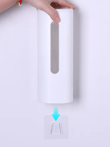 Distributeur mural anti-poussière de gobelets jetables en papier avec boîte de rangement et extracteur de gobelets - Product Image 3