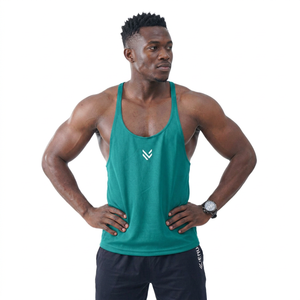 Camisetas sin mangas de punto transpirables personalizadas para hombre al por mayor, poliéster/algodón, impresión digital, hechas en Pakistán - Product Image 2