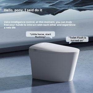 Modern All-in-One Smart Toilet Automatic Open/Close Lid Tankless <strong>Bidet</strong> Remote Control Seat Heating S-Trap Drainage for Bathroom - Product Image 6