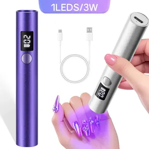 Sèche-ongles portable UV LED, lampe à ongles rechargeable par USB, mini lampe torche stylo pour sécher le gel - Product Image 1