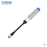 Capteur de proximité inductif CORON CLJ-A12-4ANA-G3 M12 non encastré 4 mm NPN NO 10-30 VDC IP67 Câble de 30 cm avec prise M12 LED rouge