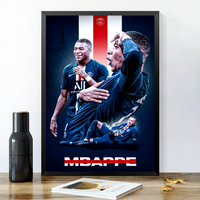 Décoration murale personnalisée Paris Saint-Germain : Affiches de stars du football pour salons, chambres, tables de chevet et dortoirs