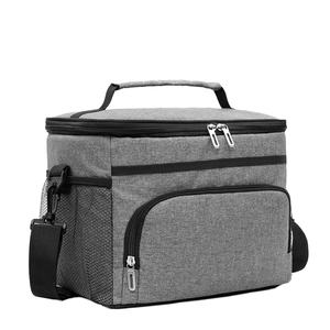 Boîte à lunch portable isotherme 20L en non-tissé imperméable avec fermeture éclair et feuille d'aluminium épaissie pour les voyages - Product Image 1