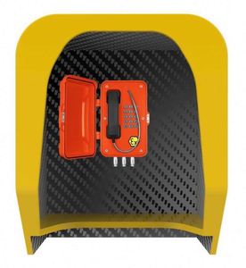 Teléfono Analógico con Cable a Prueba de Explosiones ATEX, con Cubierta Protectora para Exteriores, Apto para Minería en Minas de Carbón - Product Image 3