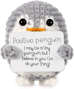 Farbeele Pingüino Alegre Amuleto de la Suerte Llavero Abrazo de Bolsillo Figura Positiva Duradero 5cm*5cm Regalo de Cumpleaños <span class=keywords><strong>para</strong></span> Mujeres y Hombres de Apoyo - Product Image 1