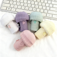 Chaussettes respirantes en coton à imprimé dessin animé pour femmes, cadeau pour filles, mignonnes, Kawaii, noir et blanc, mode streetwear