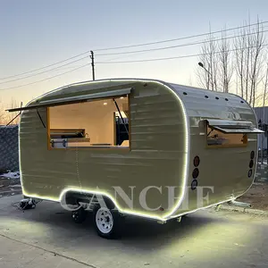 neues design handvorschub mobile food truck motor süßigkeiten verkaufswagen langer food-trailer lebensmittelauslieferungswagen