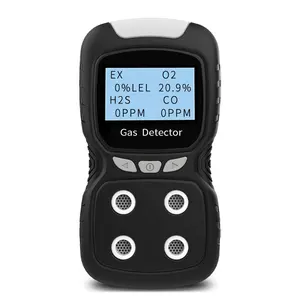 Handheld CO H2S O2 LEL(Ex) 4 Gases detector Carbon monoxide, oxygen, hydrogen sulfide, explosive gases multi gas detector