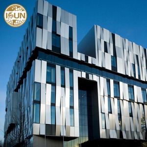 <span class=keywords><strong>Façade</strong></span> moderne en métal Revêtement mural extérieur en aluminium Placage acoustique <span class=keywords><strong>isolé</strong></span> en aluminium Mur rideau pour hôtel centre commercial - Product Image 1