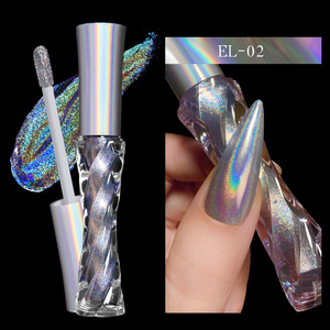 Liquide Laser Poudre Chrome Nail Gel 2.6g Liquide Métallique Effet Miroir <span class=keywords><strong>Vernis</strong></span> <span class=keywords><strong>Semi</strong></span>-<span class=keywords><strong>permanent</strong></span> Sans Poussière Gel Manucure Matériel - Product Image 2