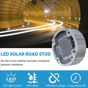 ไฟ LED ใต้ดินพลังงานแสงอาทิตย์ทำจากอลูมิเนียมหล่อขึ้นรูป IP68กันน้ำใช้กลางแจ้งสีสันสดใสใช้งานได้นาน - Product Image 2