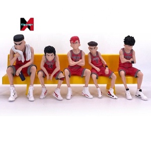 <span class=keywords><strong>Slam</strong></span> Dunk 5 uds Popular Banco barril Sakuragi Rukawa Cross Border Anime figura caja ciega modelo coleccionable conjunto de regalo - Product Image 4
