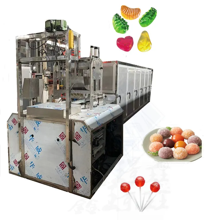 중국에서 펙틴 젤리 사탕 입금 기계 설탕에 절인 과일 공정 기계 검볼 기계 사탕 디스펜서