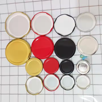 En stock couvercles en métal de qualité alimentaire de 38mm à 82mm pour bocaux et bouteilles alimentaires et fermetures de bouteilles