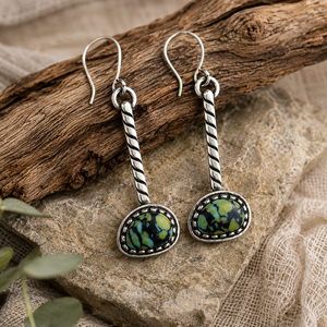 Orecchini creativi a forma di goccia d'acqua, colorati e testurizzati, gioielli retrò da donna per tutti i giorni, idee regalo. - Product Image 4