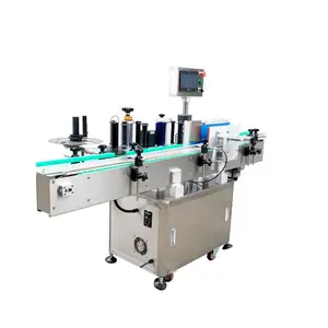 Round Bottles Labeling Machine With Auto Plastic Water Label Printing Machine Label Machine for Bottles