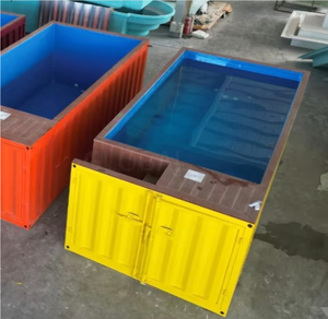 Container-Stil Quadratischer Mobiler Swimmingpool Vorgefertigt für Hotelnutzung Modernes Design Groß 1 Jahr Garantie - Product Image 6