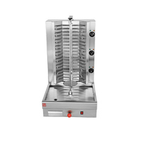 Mesin Shawarma Listrik Stainless Steel Manual, Peralatan Kebab Doner Ramah Lingkungan 220V untuk Penggunaan Komersial Restoran