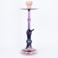 Chicha à tube unique en plastique haut de gamme et coloré, best-seller