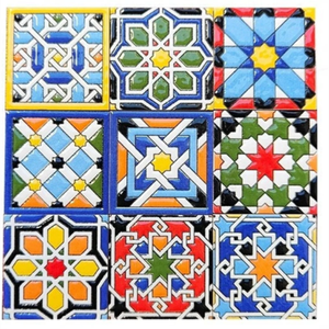 Vendita calda mini piastrelle marocchine 5cm * 5cm fai da te piccolo mosaico piastrelle di ceramica hotel cucina deco piastrelle da parete magneti - Product Image 1