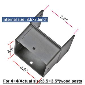 Khung thép không gỉ để hỗ trợ dầm gỗ sân thượng, sàn lan can lan can bài cơ sở - Product Image 5