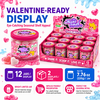 Liefdeshart Gooey Slime Gummy Candy Valentijnsdag Party Snacks OEM Snoepfabrikant Aangepast Cadeau voor Koppels