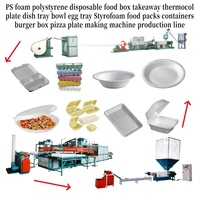 Chine Petit bol de récipient alimentaire en mousse faisant la machine Boîte d'assiettes jetables en plastique PS formant la découpeuse