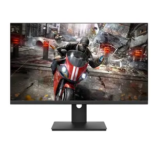 Qihui Hot Sale Lcd Monitor 24 27 Inch Black/ White Full HD Desktop Gaming LCD Monitor Business Style Black