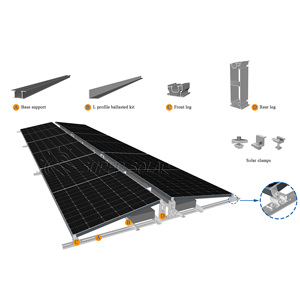 Support de fixation en acier au carbone pour panneaux solaires sur toit plat, sans perçage requis - Product Image 3