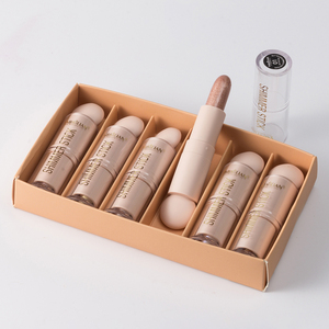 Logo personnalisé <span class=keywords><strong>pas</strong></span> <span class=keywords><strong>cher</strong></span> cosmétiques visage concealer <span class=keywords><strong>bronzer</strong></span> fondation miroitement surligneur contour bâton - Product Image 5