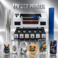Impresora UV DTF A3 XINMEI OEM ODM con Cabezal de Impresión XP600 I3200 DX7 para Etiquetas UV Personalizadas e Impresión de Adhesivos de Cristal