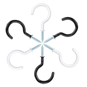 Crochets de tasse résistants directement d'usine pour la cuisine-Crochets de <span class=keywords><strong>plafond</strong></span> noirs et blancs enduits de plastique - Product Image 3