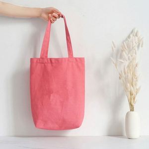 Sac fourre-tout en toile personnalisé réutilisable avec impression sur mesure, sangle en corde et logo pour cadeau - Product Image 2