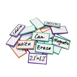 Dry Erase Magnetic Labels - Reusable Sticky Notes - Magnetic Notepads for  Refrigerator - Dry Erase Magnetic Sheets - Blank Magnet Stickers to Write  On