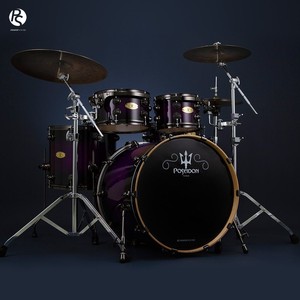 Batterie de percussions PS PowerSound, nouvelle série Poseidon, coque hybride en <span class=keywords><strong>érable</strong></span>/noyer laqué - Product Image 6