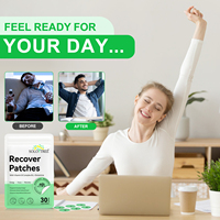 SOLOTREE Energy Support L-Glutamine Mental Clarity Transdermal Recover Patch Vitamine D Focused Transdermal Recover Patches