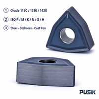 Plaquette de tournage WNMG GM3225 SM, outil en carbure à bord affûté pour usinage CNC