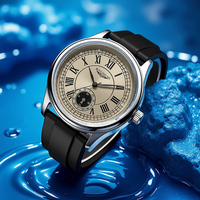 Montre à quartz pour homme, boîtier en alliage, bracelet de 20 mm, verre minéral, étanche 3 ATM, cadran à aiguilles de 40 mm, épaisseur de 9 mm, cadeau tendance