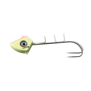 Anzuelo de placa de hierro con cabeza de plomo de 120g, anzuelo de doble garra para pesca de lubina en barco, señuelo de pesca con múltiples anzuelos - Product Image 1
