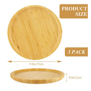 Plateau de service écologique pour restaurant de mariage, plateau en bambou, planche à charcuterie, plateau de service en bois pour la maison - Product Image 2