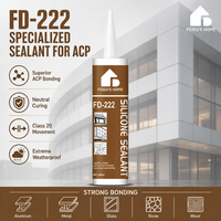 Scellant silicone neutre FeiDu's Home 300ml FD-222, adhésif à séchage rapide et résistant aux intempéries pour les joints de construction en verre et en aluminium
