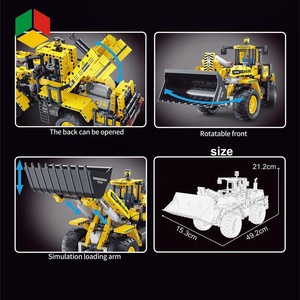 <span class=keywords><strong>Jouet</strong></span> QS 2.4G HZ 1608 pièces, blocs de construction éducatifs d'ingénierie, voiture <span class=keywords><strong>électrique</strong></span> à roulettes, bulldozer, <span class=keywords><strong>grue</strong></span> - Product Image 4