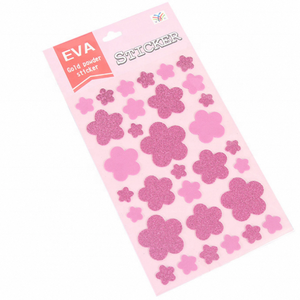 Feuilles d'autocollants 3D gonflés Kawaii de haute qualité, réutilisables, imperméables, à motifs de fleurs et de cœurs de dessins animés pour la décoration de bougies pour enfants - Product Image 2