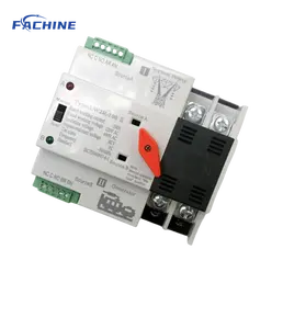 Interruptor de comutação automática solar/gerador, interruptor de transferência automática elétrica, ats alternar transferência automática Din Rail