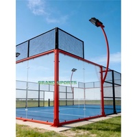 Cancha de Pádel Panorámica de Acero Resistente con Logotipo Personalizado a Color, de Calidad de Fábrica y con Garantía de Durabilidad, Nueva Tendencia en Deportes y Ejercicio